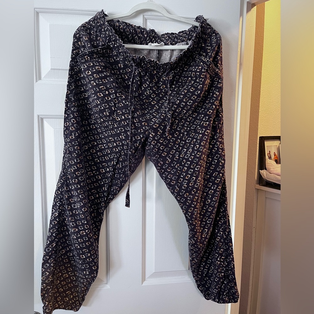 Anthropologie Linen Joggers